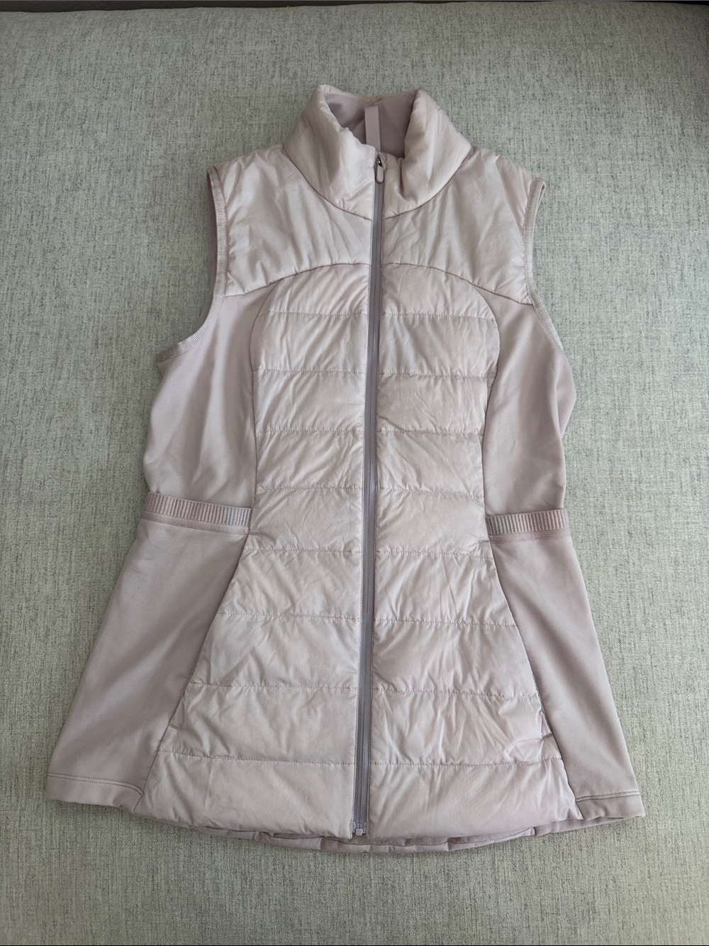 lululemon athletica Pale Blush Quilted Sleeveless Vest